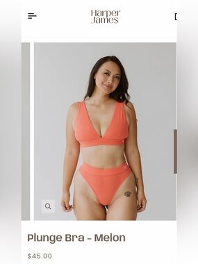 Melon Plunge Bikini Set